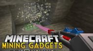 A mining laser courtesy of Mining Gadgets (Image via Direwolf20/9Minecraft)